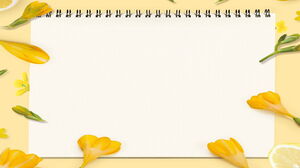 Two PPT background images of flower notebooks