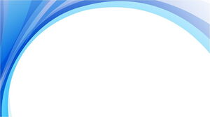 Trois images d'arrière-plan PPT de courbe abstraite minimaliste bleue
