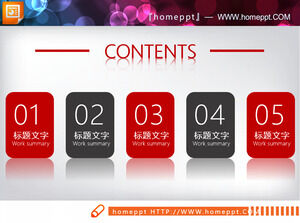 Download completo di 37 serie di grafici PPT aziendali micro 3D rossi