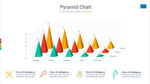 3D piramit PPT grafik malzemeleri