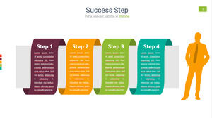 步驟流程PPT圖文素材