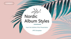 Modelo Powerpoint gratuito para estilos de álbum nórdicos