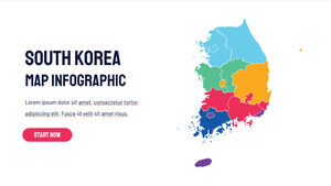 Modelo de Powerpoint gratuito para Coreia do Sul