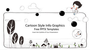 Modello Powerpoint gratuito per il marketing dei cartoni animati
