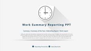 Darmowy szablon Powerpoint do raportowania podsumowań pracy