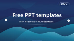 Plantilla de PowerPoint gratuita para Blue Dynamic Business