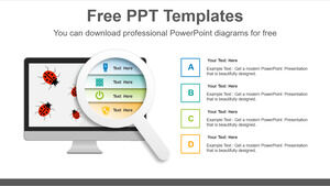 Modèle Powerpoint gratuit pour le fond de la technologie