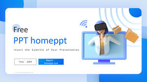 Free Powerpoint Template for 3D Animated