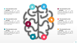 Template Powerpoint Gratis untuk Daftar Ide Otak