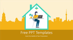 Free Powerpoint Template for Work From Home