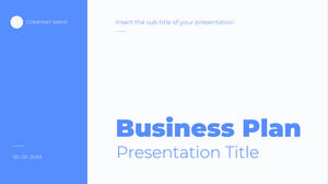 Modèle Powerpoint gratuit pour la mise en page du plan d'affaires
