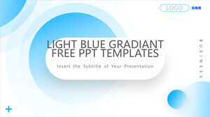 Kostenlose Powerpoint-Vorlage für Light Blue Business