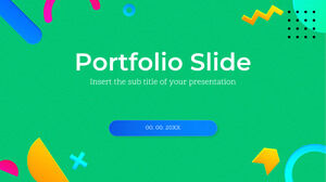 Modèle PowerPoint gratuit pour les diapositives du portfolio