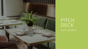 Șablon Powerpoint gratuit pentru Restaurant Pitch Deck