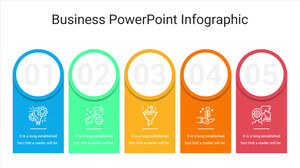Template Powerpoint Gratis untuk Infografis PowerPoint Bisnis