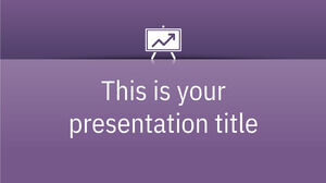 Modello Powerpoint gratuito per Purple Professional
