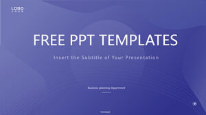Modèle Powerpoint gratuit pour Blue Elegant Business