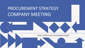 Reunião da Empresa de Estratégia de Compras