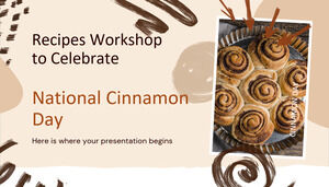 Rezepte-Workshop zur Feier des National Cinnamon Day