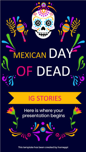 Histoires IG du Jour des Morts au Mexique
