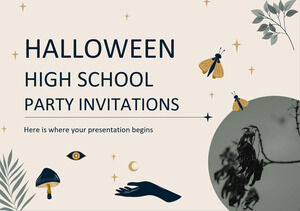 Zaproszenia na Halloween High School Party