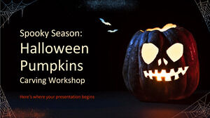 Spooky Season : atelier de sculpture de citrouilles d'Halloween