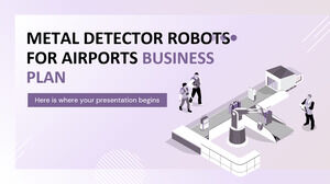 หุ่นยนต์ตรวจจับโลหะสำหรับแผนธุรกิจสนามบิน