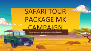 Safari Tur Paketi MK Kampanyası