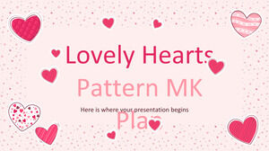 Patrón de corazones encantadores Plan MK