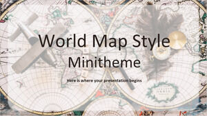 Dünya Haritası Stili Mini Teması