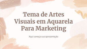 Aquarela Tema de Artes Plásticas para Marketing