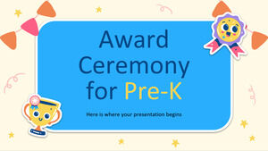 Cerimonia di premiazione per Pre-K