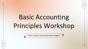 Workshop Grundlegende Rechnungslegungsgrundsätze