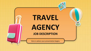 Descriptions de poste des agences de voyages
