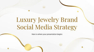 Estratégia de mídia social da marca de joias de luxo