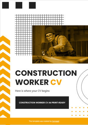 CV pracownika budowlanego