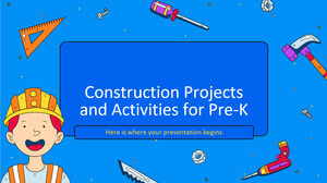 Proyectos de Construcción y Actividades para Pre-K