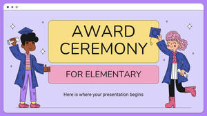 Cerimonia di premiazione per le elementari
