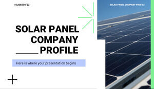 태양광 패널 회사 프로필