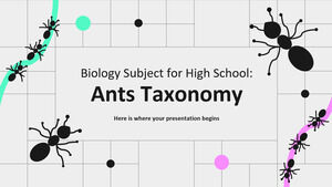 موضوع علم الأحياء للمدرسة الثانوية: تصنيف النمل