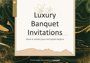 Invitaciones de lujo para banquetes