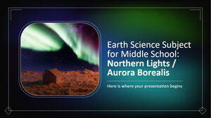 Materia de ciencias de la tierra para la escuela secundaria: auroras boreales / auroras boreales