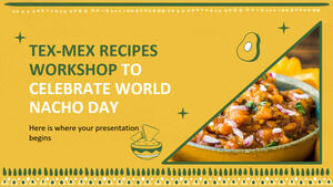 庆祝世界纳乔日的 Tex-Mex 食谱研讨会