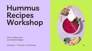 Hummus Recipes Workshop