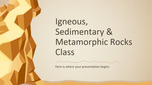 Classe de rochas ígneas, sedimentares e metamórficas