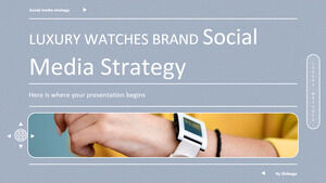 Stratégie de médias sociaux de la marque de montres de luxe