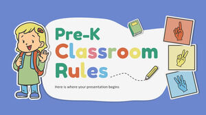 Pre-K-Klassenzimmerregeln