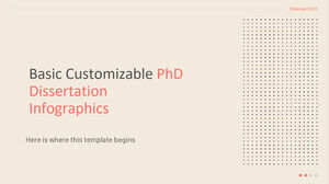 Infográficos Básicos Personalizáveis ​​de Dissertação de Doutorado