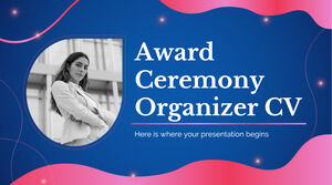 Award Ceremony Organizer CV