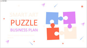 Plano de negócios de quebra-cabeça de arte inteligente
